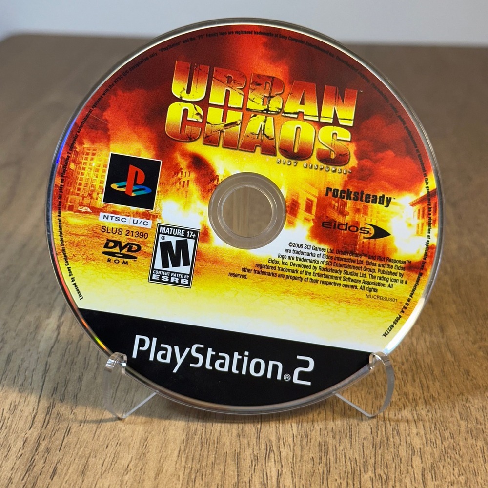 Sony Urban Chaos Riot Response PS2 TESTED One Size Silver GOOD Disc Only